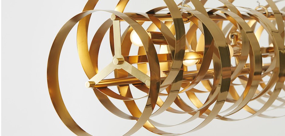 Люстра Brass Belts Chandelier Люстра Brass Belts Chandelier - Loft-Concept в Рязани