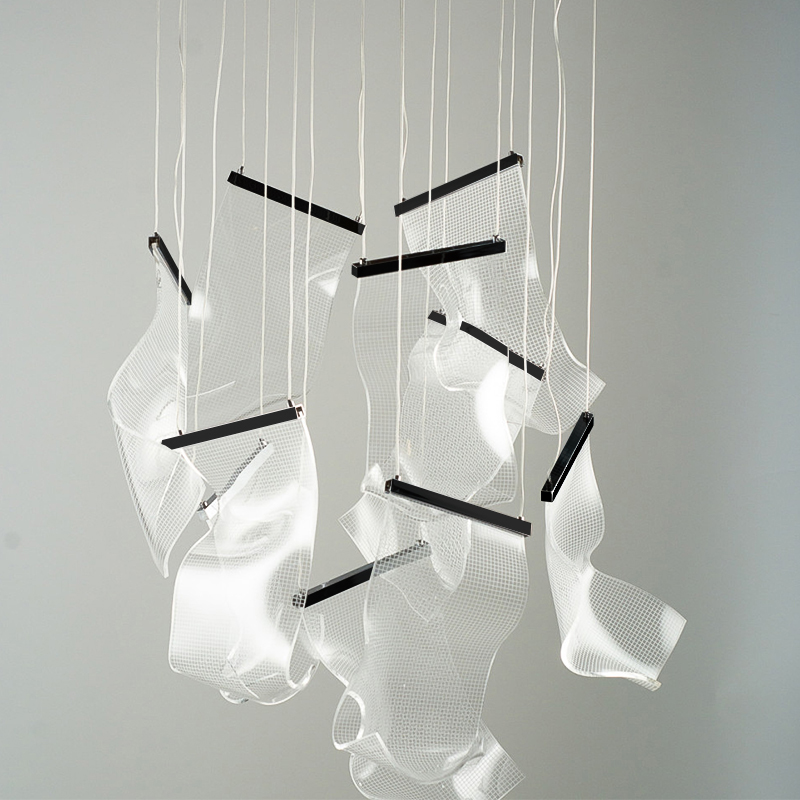 Люстра Gweilo 10 Chandelier Прозрачный Черный в Рязани | Loft Concept 