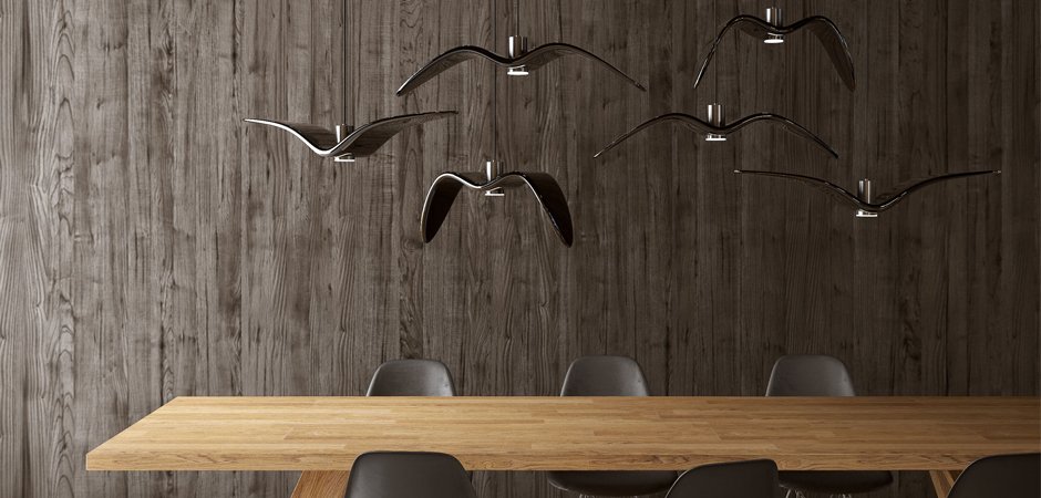Подвесной светильник Brokis Night Birds black Подвесной светильник Brokis Night Birds black - Loft-Concept в Рязани