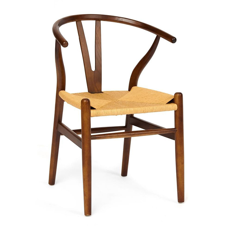 Стул Scandinavian Hand Weaving Elm ручное плетение Орех Бежевый Стул Scandinavian Hand Weaving Elm ручное плетение Орех Бежевый в Рязани | Loft Concept