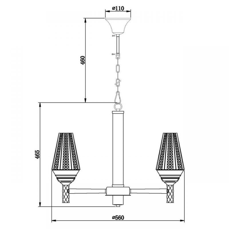 Люстра Ribbed Chandelier Люстра Ribbed Chandelier в Рязани
