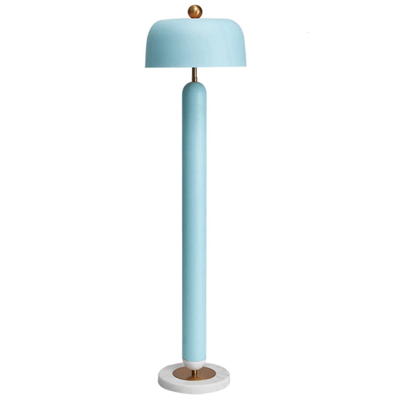 Meet blue Floor lamp Голубой Латунь Meet blue Floor lamp Голубой Латунь в Рязани | Loft Concept