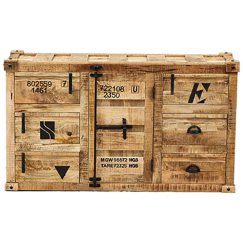 Комод деревянный в стиле Лофт Wooden Loft Box Commode Древесина Комод деревянный в стиле Лофт Wooden Loft Box Commode Древесина в Рязани | Loft Concept