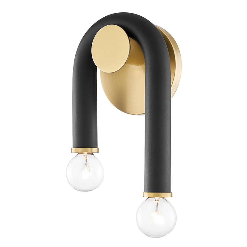 Бра Paulson floppy wall sconce gold Черный Золотой Бра Paulson floppy wall sconce gold Черный Золотой в Рязани | Loft Concept