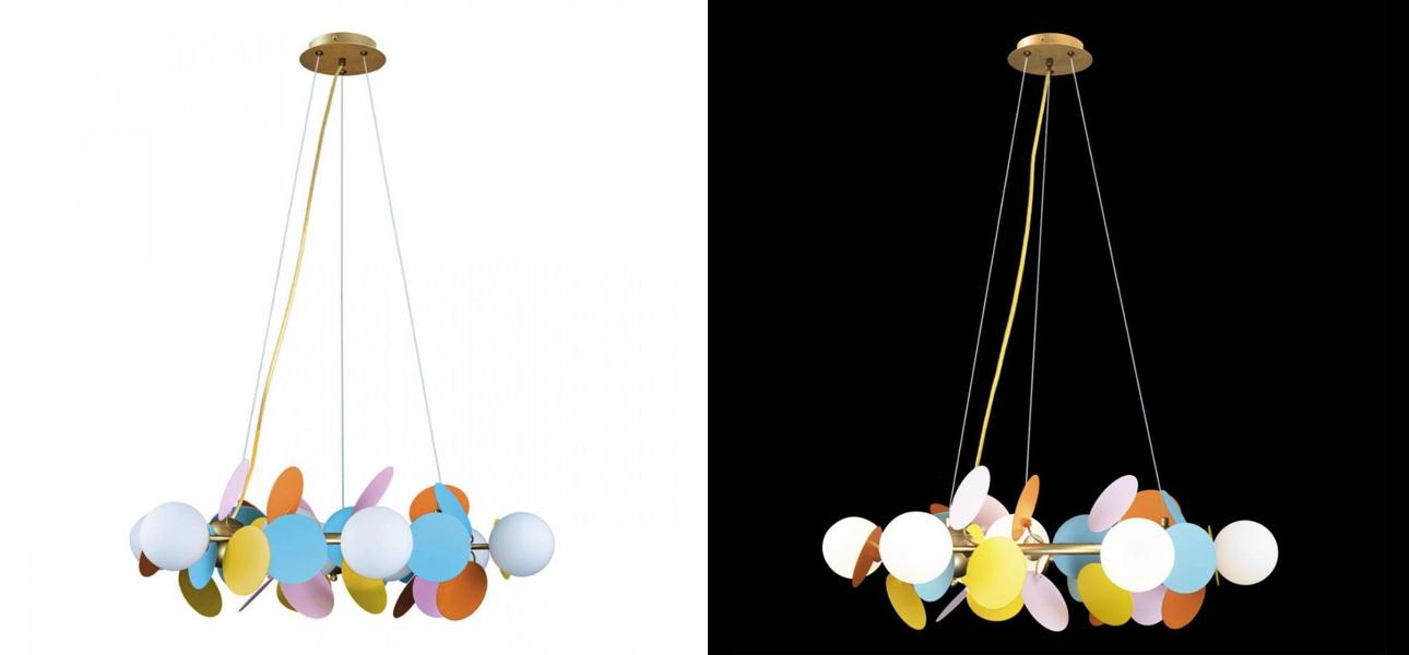 Люстра MATISSE Chandelier circle multicolor диаметр 70 - фото №2