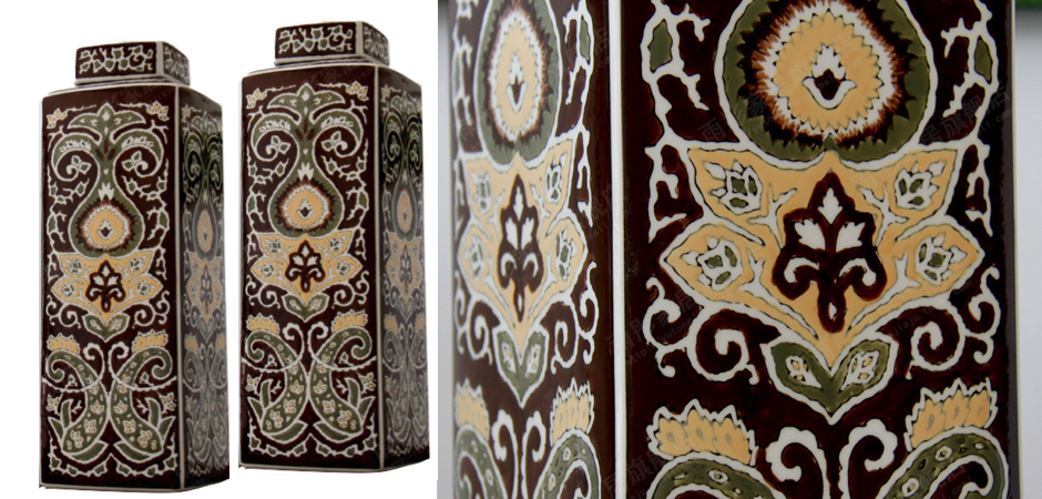 Ваза Brown ornament Ваза Brown ornament - Loft-Concept в Рязани