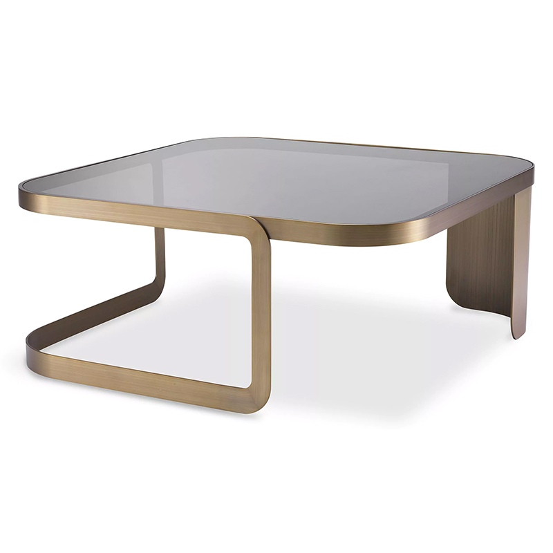 Кофейный стол Eichholtz Coffee Table Numa Стекло Смок Латунь Кофейный стол Eichholtz Coffee Table Numa Стекло Смок Латунь в Рязани | Loft Concept