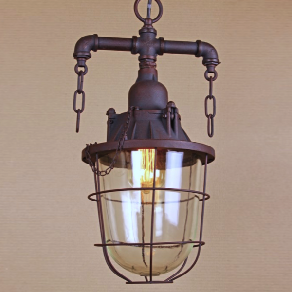 Подвесной светильник Marine Lantern Коричневый Подвесной светильник Marine Lantern Коричневый в Рязани | Loft Concept