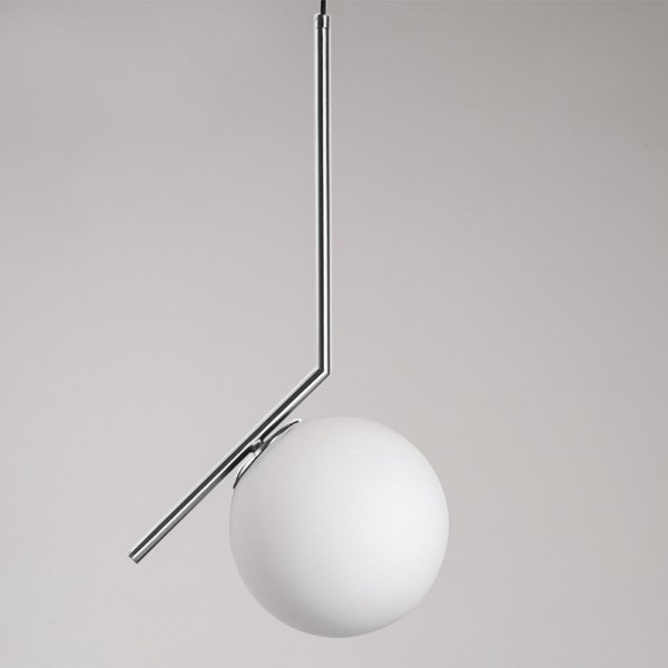 Люстра IC Lighting Flos Chrome Хром Белый Люстра IC Lighting Flos Chrome Хром Белый в Рязани | Loft Concept