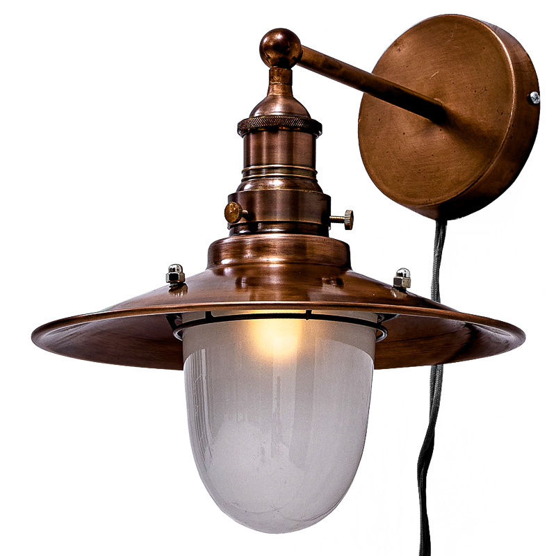 Бра Lantern Loft Sconces Белый Винтажная Медь Бра Lantern Loft Sconces Белый Винтажная Медь в Рязани | Loft Concept