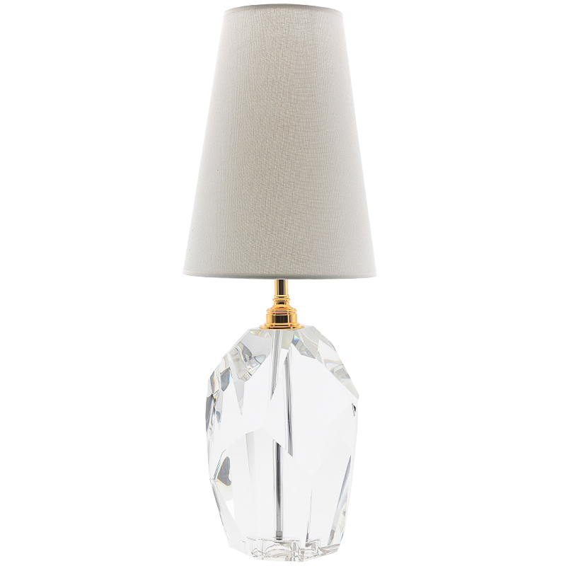 Настольная лампа Crystal table Lamp Прозрачный Белый Настольная лампа Crystal table Lamp Прозрачный Белый в Рязани | Loft Concept