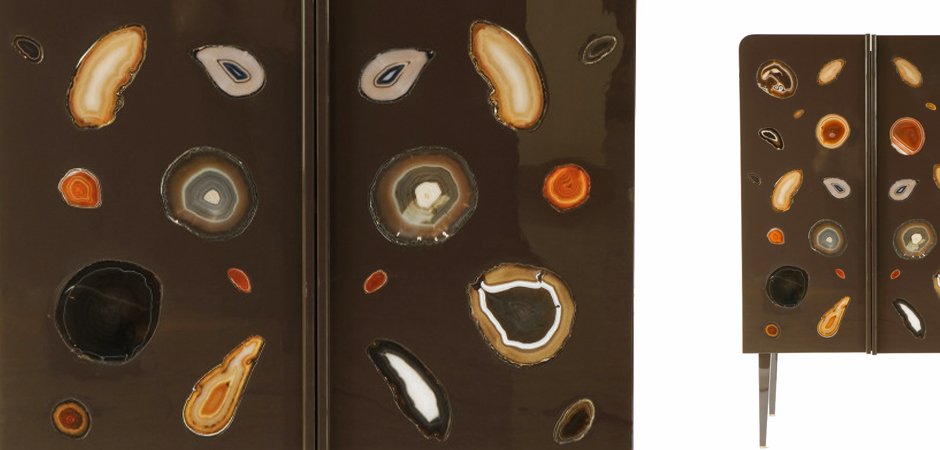 Patrick Naggar Gem Cabinet шкаф украшенный агатами Patrick Naggar Gem Cabinet шкаф украшенный агатами - Loft-Concept в Рязани