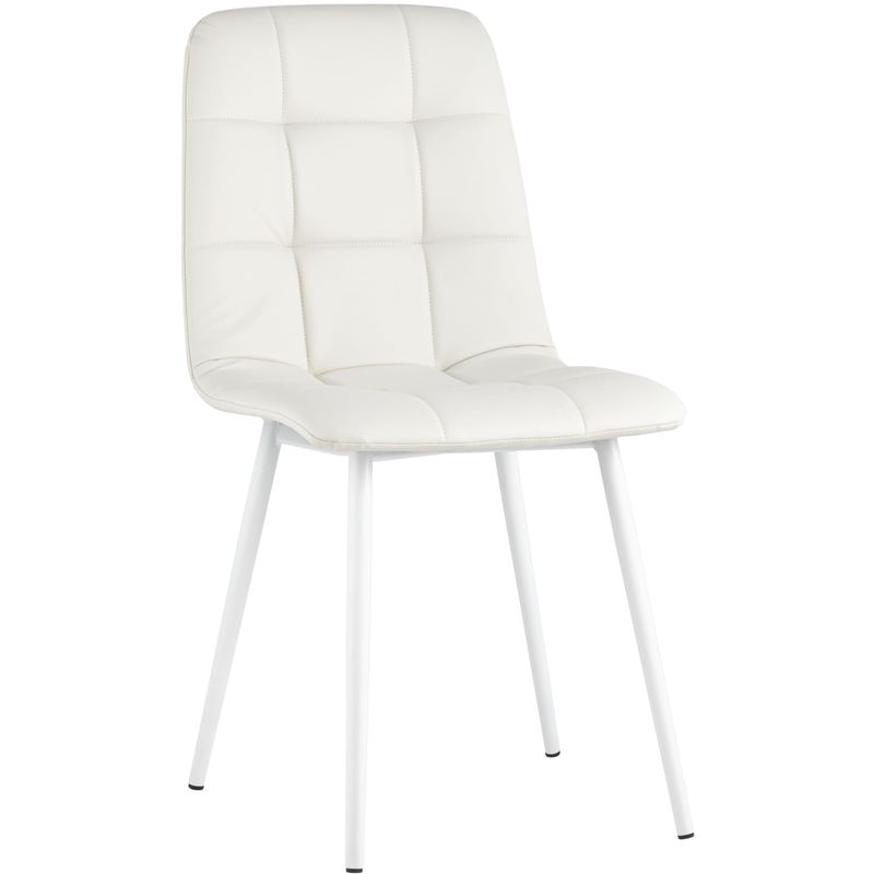 Стул NANCY S Chair Белая Экокожа Белый Стул NANCY S Chair Белая Экокожа Белый в Рязани | Loft Concept