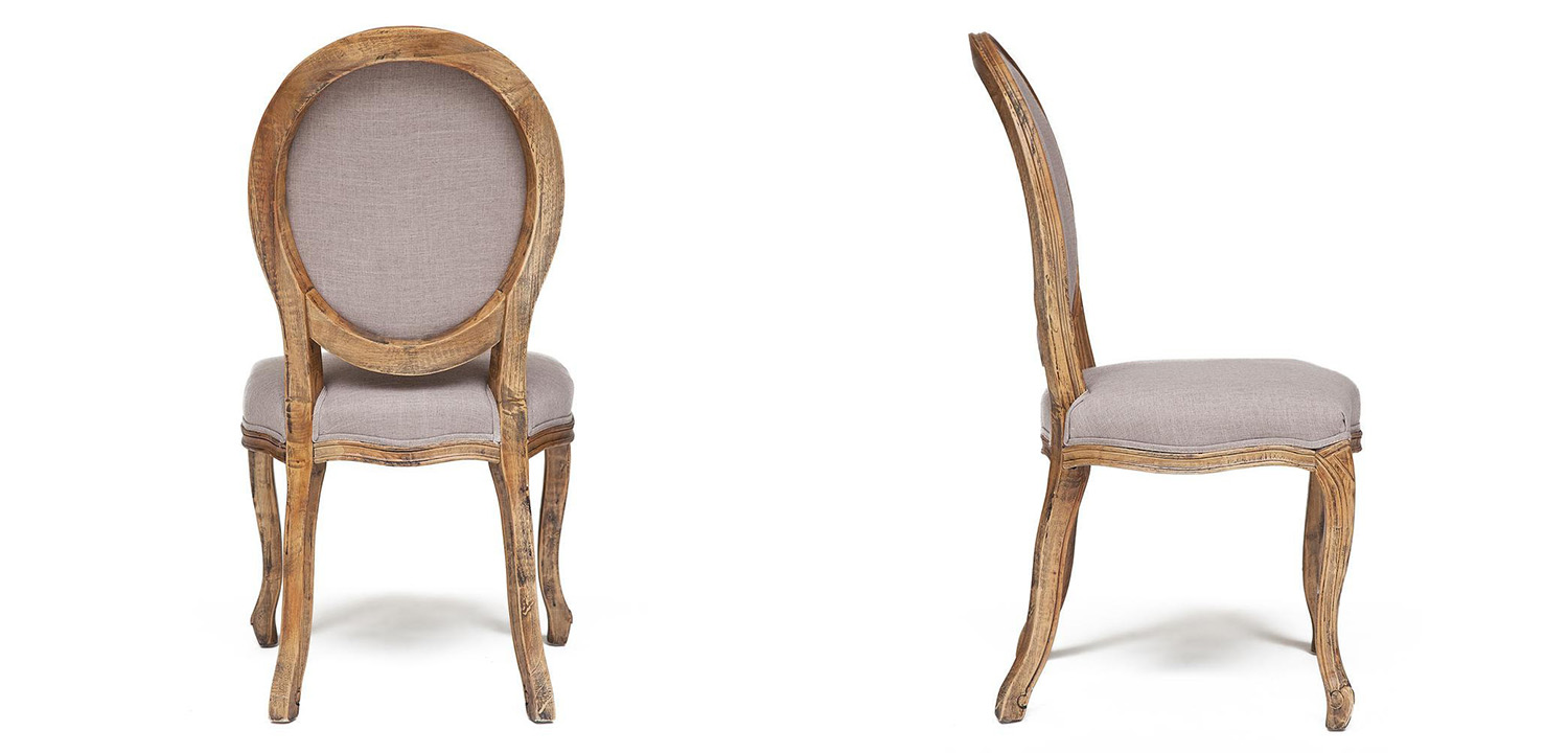 Стул French vintage chair Provence gray - фото №1