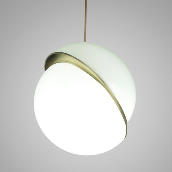 Лампа Crescent Celling Lee Broom Золотой Белый Лампа Crescent Celling Lee Broom Золотой Белый в Рязани | Loft Concept