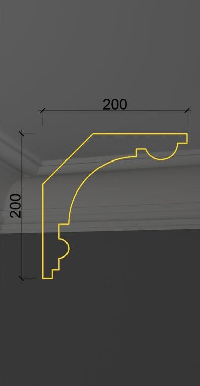 Гладкий карниз KT-26 Гладкий карниз KT-26 в Рязани