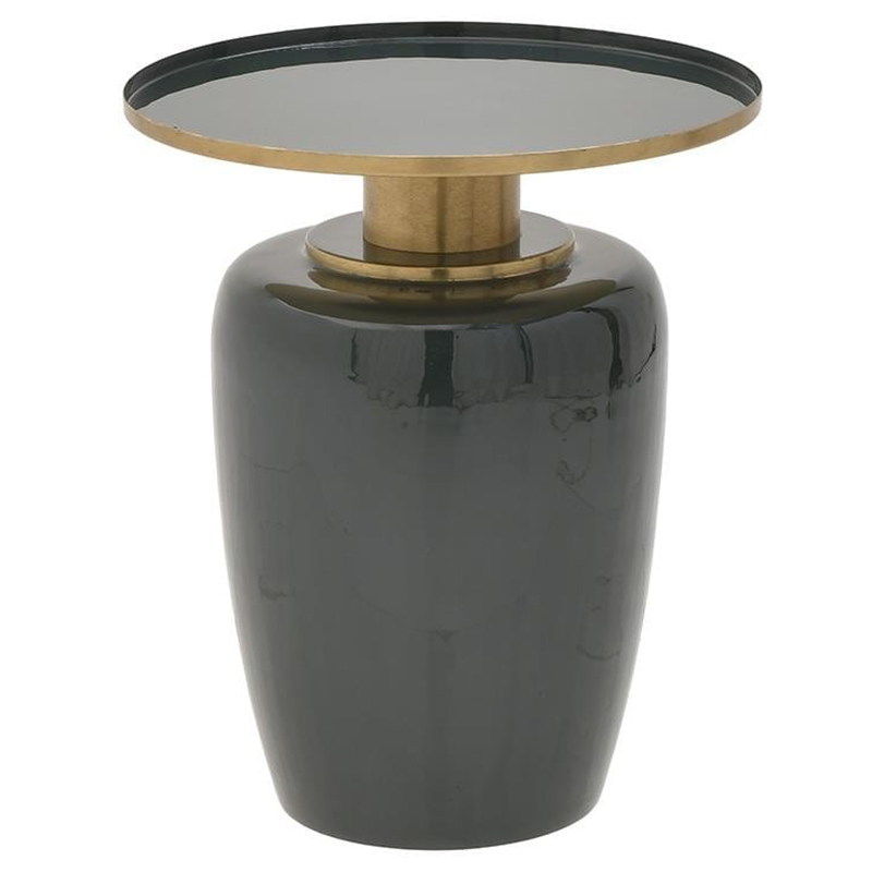 Круглый металлический приставной стол Calem Side Table Olive Золотой Оливковый Круглый металлический приставной стол Calem Side Table Olive Золотой Оливковый в Рязани | Loft Concept