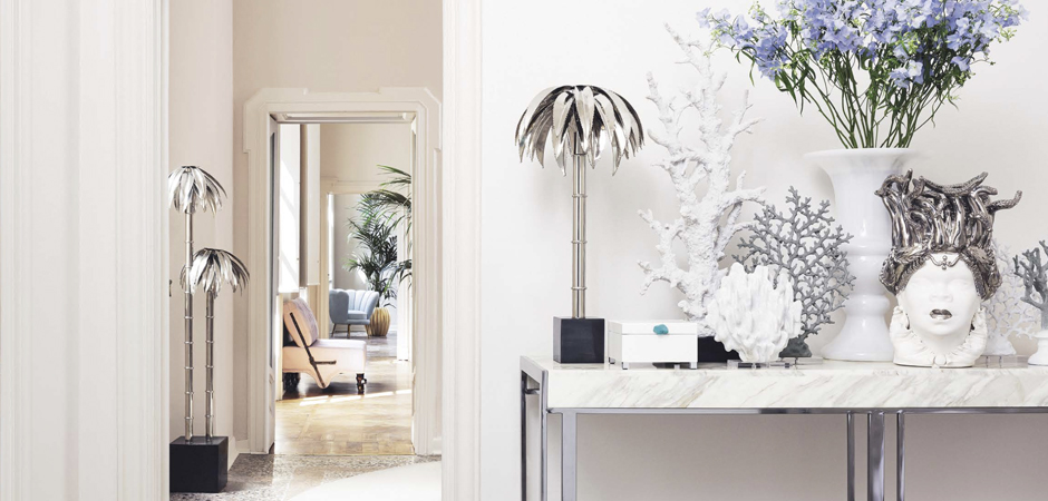 Торшер FLOOR LAMP PALMERY X2 Chromium Торшер FLOOR LAMP PALMERY X2 Chromium - Loft-Concept в Рязани