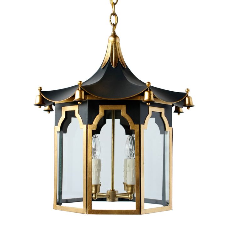 Люстра Pendant Lamp Chinese Pagoda Черный Золотой Люстра Pendant Lamp Chinese Pagoda Черный Золотой в Рязани | Loft Concept