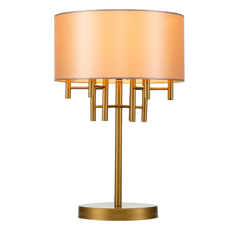 Настольная лампа Латунь Oswell Lampshade Table Lamp Латунь Бежевый Настольная лампа Латунь Oswell Lampshade Table Lamp Латунь Бежевый в Рязани | Loft Concept