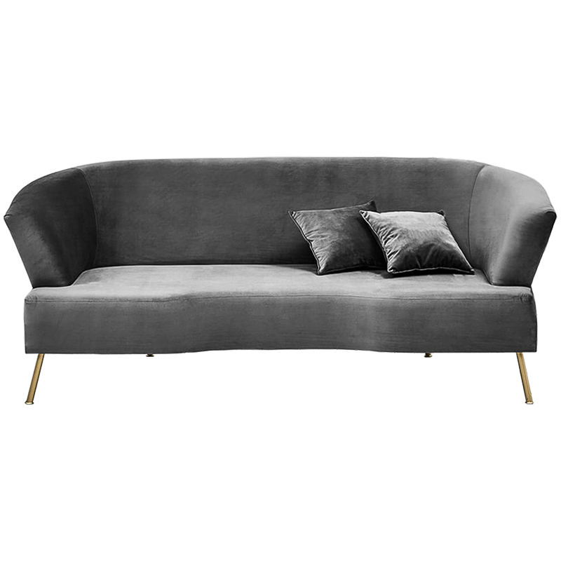 Диван Isis Sofa Gray Серый Золотой Диван Isis Sofa Gray Серый Золотой в Рязани | Loft Concept