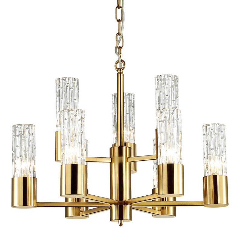 Люстра Lorinda Chandelier two tiers Прозрачный (Transparent) Золотой Люстра Lorinda Chandelier two tiers Прозрачный (Transparent) Золотой в Рязани | Loft Concept