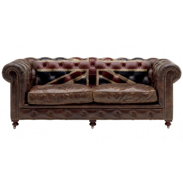 Диван Chesterfield Rebel Sofa Union Jack Andrew Martin Коричневый Диван Chesterfield Rebel Sofa Union Jack Andrew Martin Коричневый в Рязани | Loft Concept