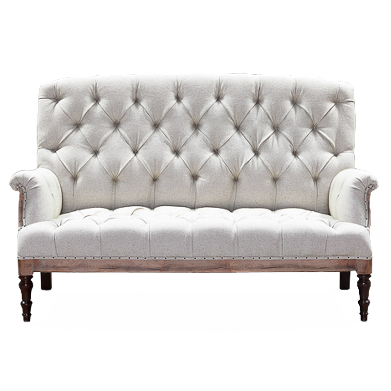 Диван Grace Sofa White Белый Коричневый Диван Grace Sofa White Белый Коричневый в Рязани | Loft Concept