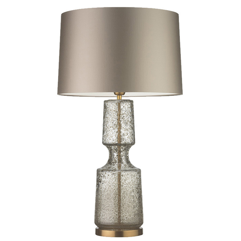 Настольная лампа Antero Antique Table Lamp Бежево-серый Стекло Смок Латунь Настольная лампа Antero Antique Table Lamp Бежево-серый Стекло Смок Латунь в Рязани | Loft Concept