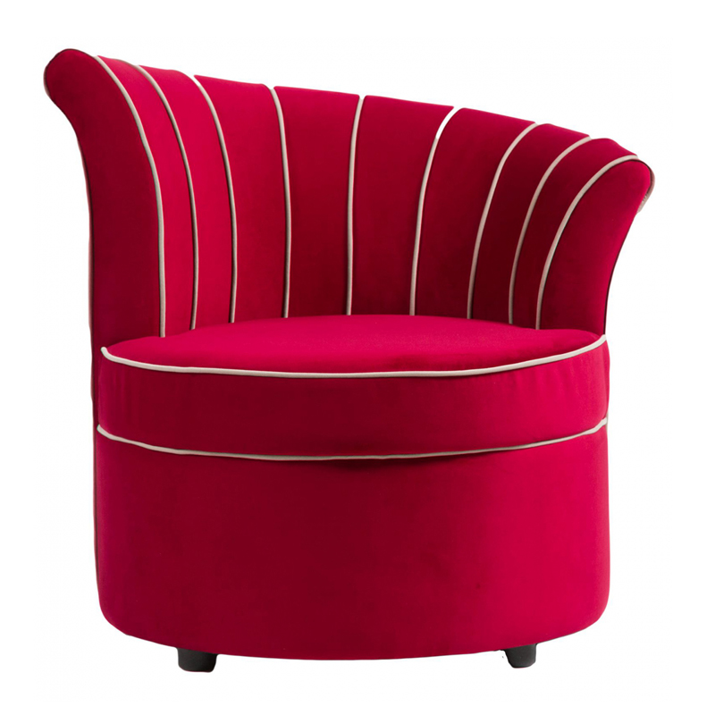 Кресло Curly Backrest Red Красный Кресло Curly Backrest Red Красный в Рязани | Loft Concept