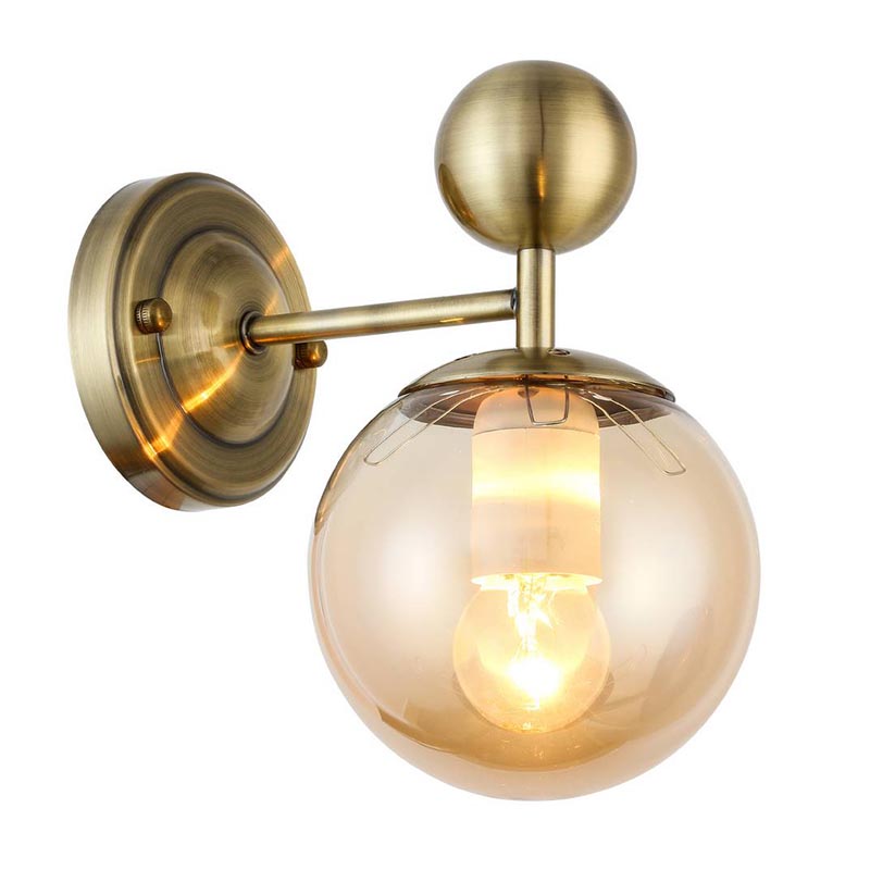 Бра Demian Bronze Wall Lamp Бронза Янтарный в Рязани | Loft Concept 