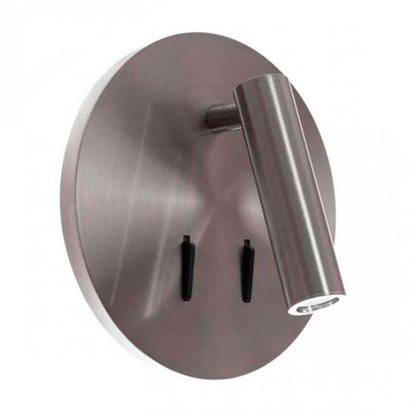 Бра Chelsom WALL LED DOCK Silver Round Серебряный в Рязани | Loft Concept 