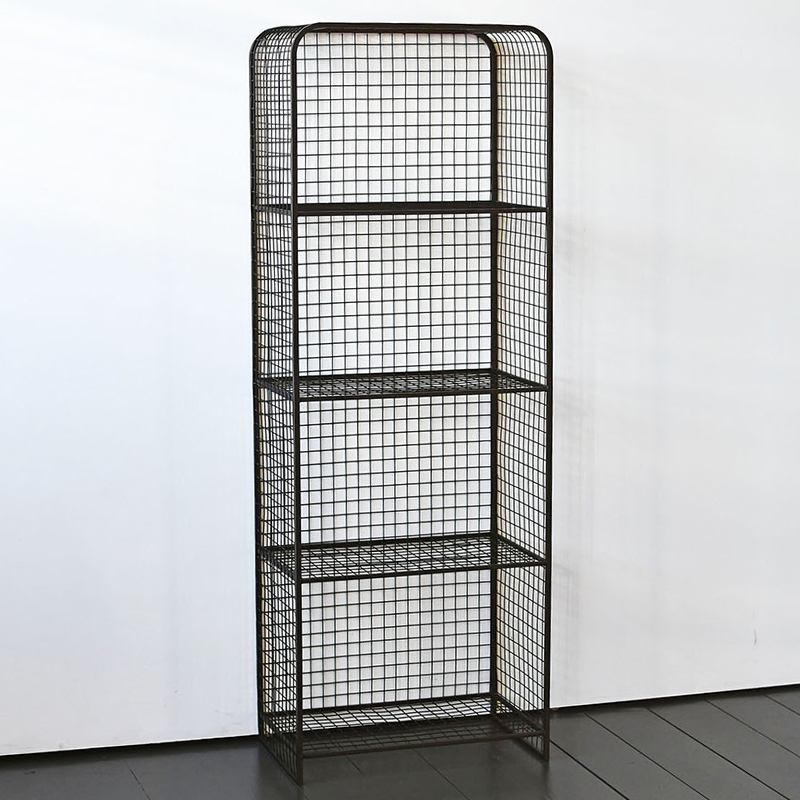 Стеллаж Knott Industrial Metal Rust Rack Черный Стеллаж Knott Industrial Metal Rust Rack Черный в Рязани | Loft Concept