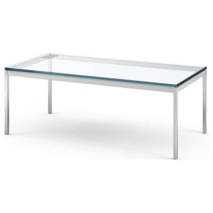 Стол Florence Knoll Coffee Table Прозрачный Стол Florence Knoll Coffee Table Прозрачный в Рязани | Loft Concept