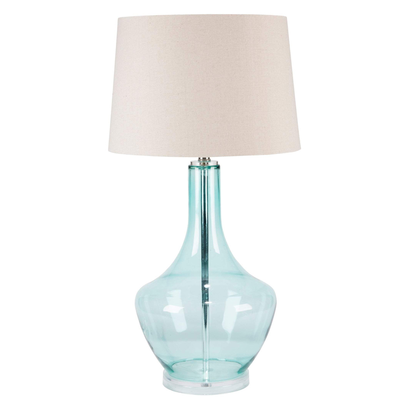 Настольная лампа Fantina Table lamp blue Белый Светло-голубой в Рязани | Loft Concept 