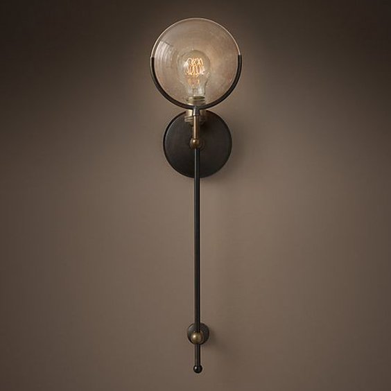 Бра RH Gaslight Lens Sconce 3 Коричневый Бра RH Gaslight Lens Sconce 3 Коричневый в Рязани | Loft Concept