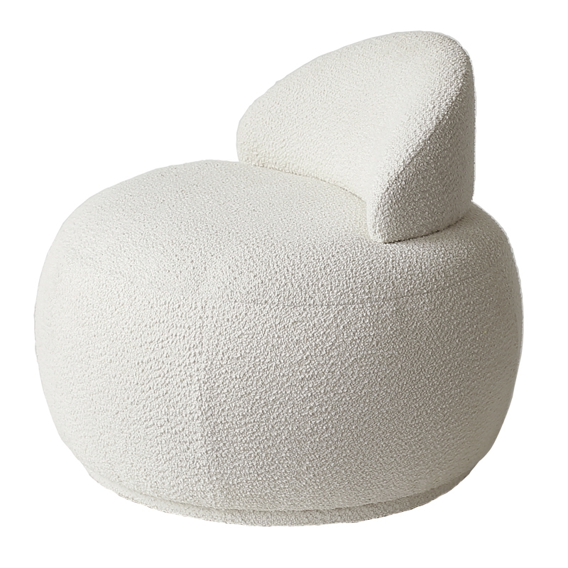 Кресло Boucle Snowball Armchair Белый Кресло Boucle Snowball Armchair Белый в Рязани | Loft Concept