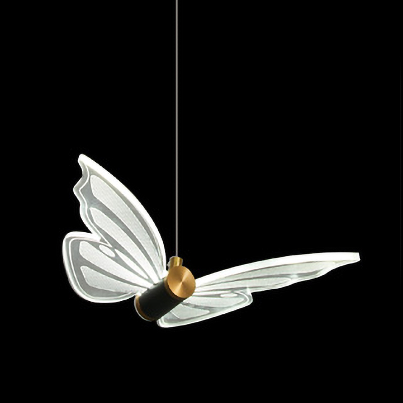 Люстра Glass butterfly chandelier B Глянцевое золото Прозрачный Черный Люстра Glass butterfly chandelier B Глянцевое золото Прозрачный Черный в Рязани | Loft Concept