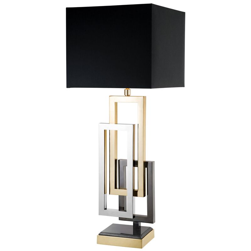 Настольная лампа Eichholtz Table Lamp Regine Черный Никель Темный никель Золотой Настольная лампа Eichholtz Table Lamp Regine Черный Никель Темный никель Золотой в Рязани | Loft Concept
