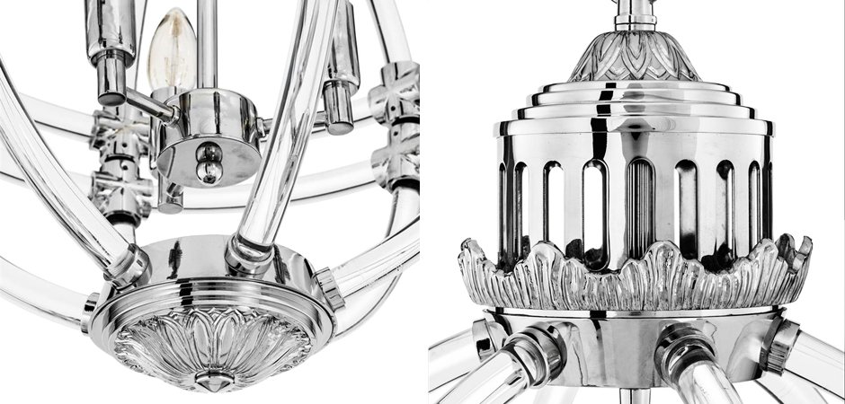 Люстра Eichholtz Chandelier Impero Silver Люстра Eichholtz Chandelier Impero Silver - Loft-Concept в Рязани