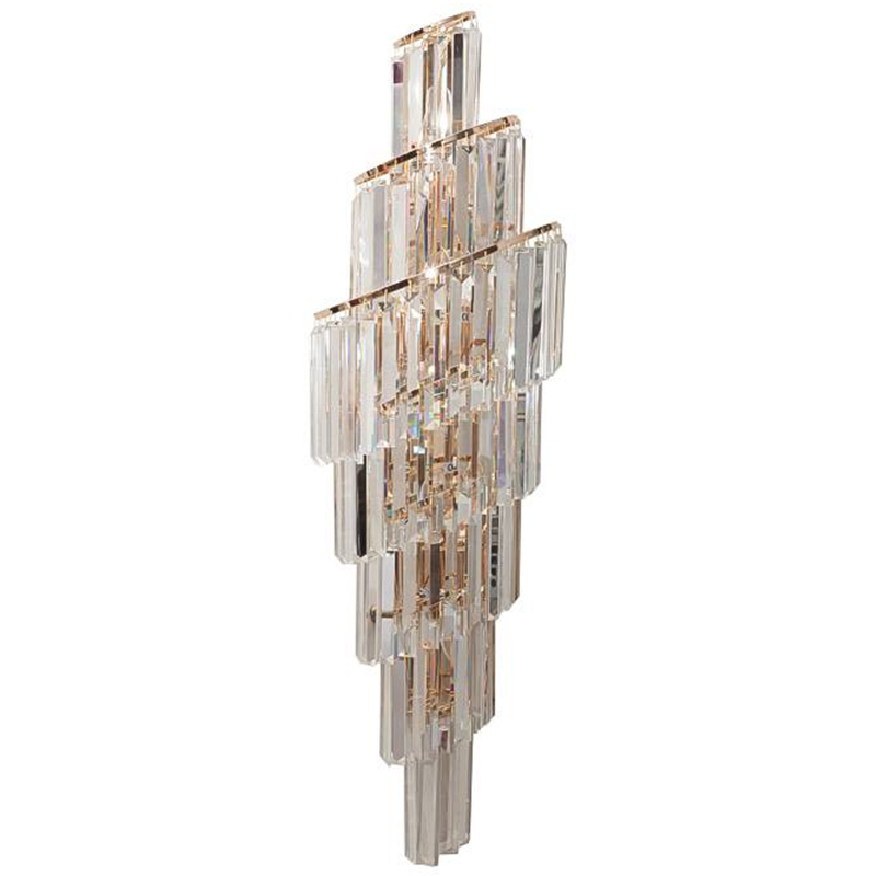 Бра Odeon Cascade Wall Lamp Left Золотой Прозрачное Стекло Бра Odeon Cascade Wall Lamp Left Золотой Прозрачное Стекло в Рязани | Loft Concept