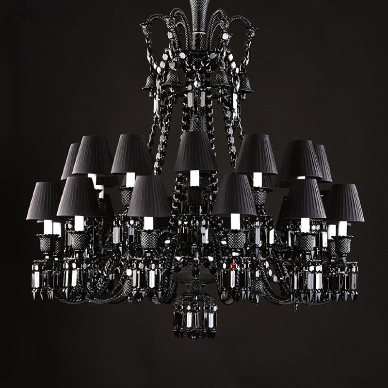 Люстра BACCARAT ZENITH NOIR Chandelier Черный Люстра BACCARAT ZENITH NOIR Chandelier Черный в Рязани | Loft Concept