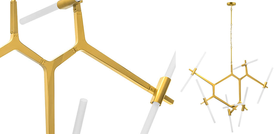 Люстра Agnes Chandelier Gold 14 Люстра Agnes Chandelier Gold 14 - Loft-Concept в Рязани