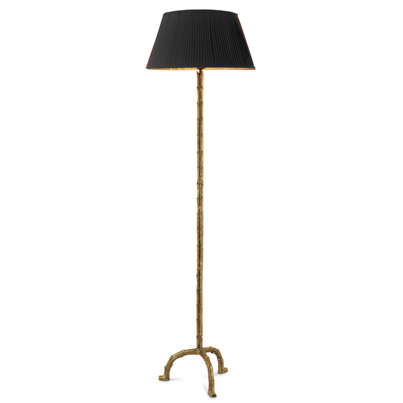 Торшер Eichholtz Floor Lamp Le Coultre Винтажная латунь Черный в Рязани | Loft Concept 