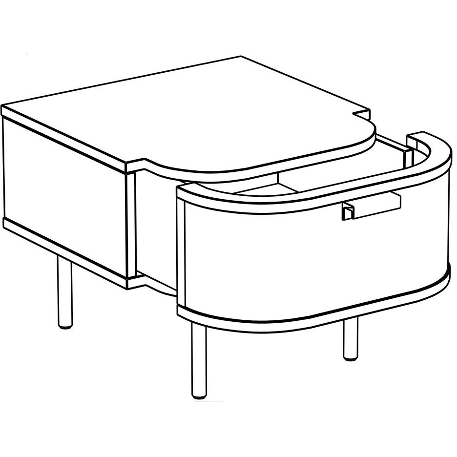 Тумба Ankio bedside table Тумба Ankio bedside table в Рязани