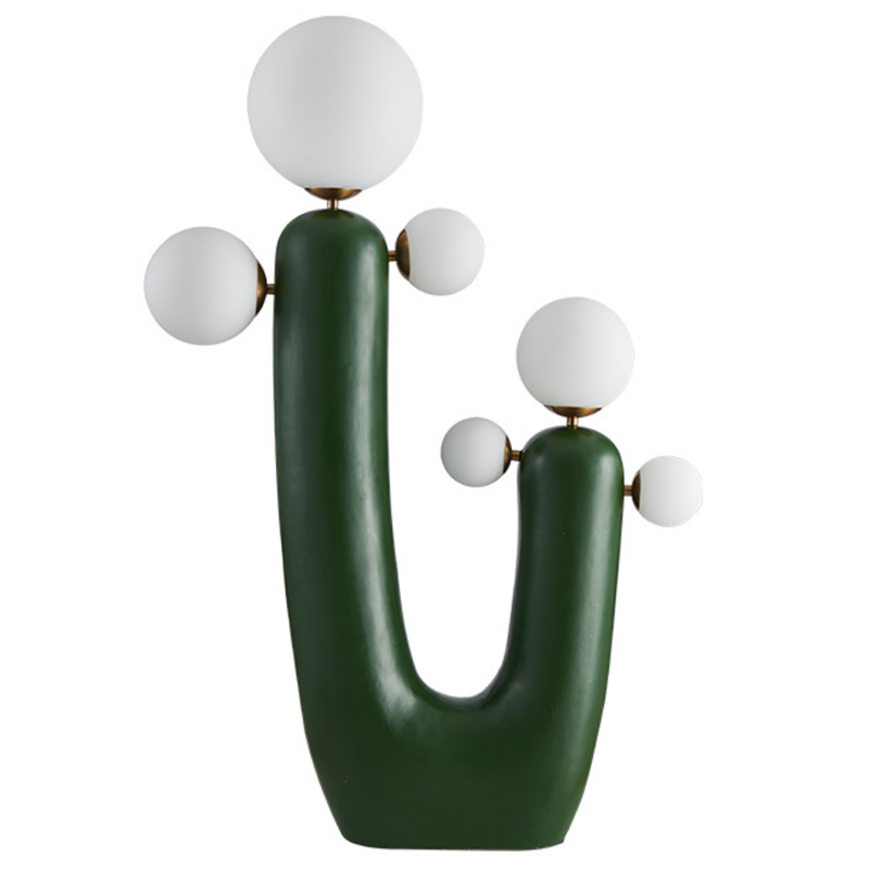 Торшер Oo Flor Lamp Green Белое матовое стекло Зеленый Торшер Oo Flor Lamp Green Белое матовое стекло Зеленый в Рязани | Loft Concept