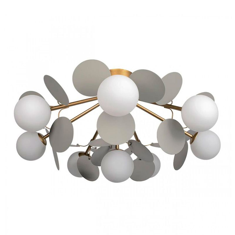 Потолочный светильник MATISSE Chandelier Aster Gray Белый Золотой Серый Потолочный светильник MATISSE Chandelier Aster Gray Белый Золотой Серый в Рязани | Loft Concept