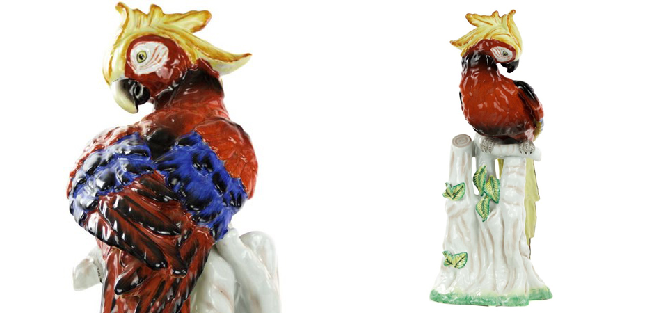 Статуэтка Porcelain Red Parrot Статуэтка Porcelain Red Parrot - Loft-Concept в Рязани