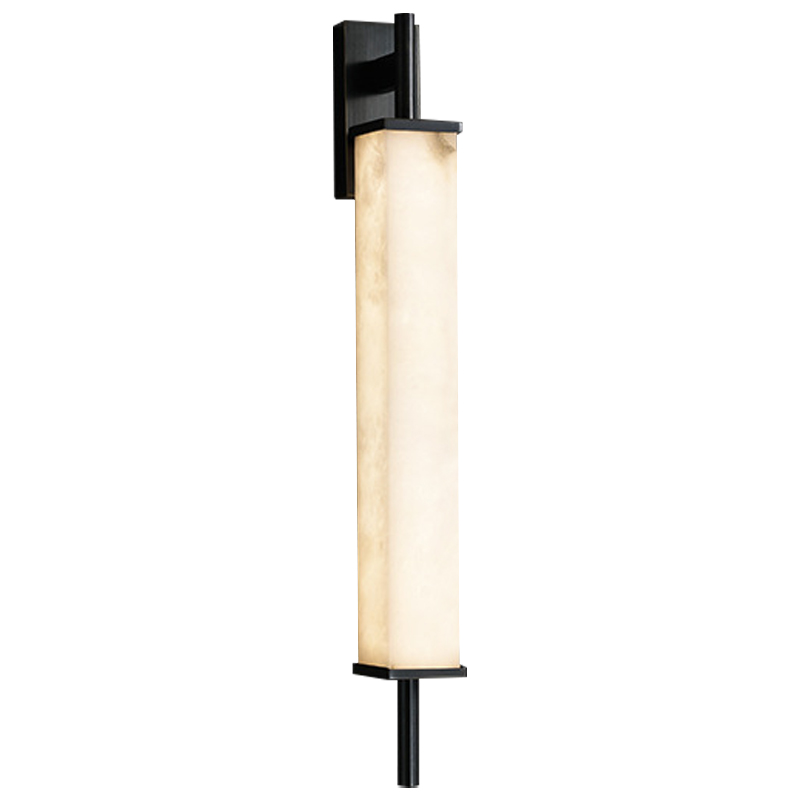 Бра Gaelle Modern Marble Wall Lamp Черный Белый Мрамор Bianco Темная медь в Рязани | Loft Concept 