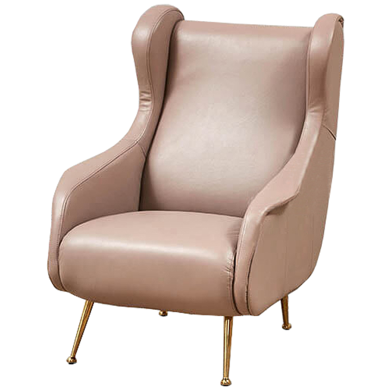Кресло Gastone Chair Дымчатая Роза Золотой Кресло Gastone Chair Дымчатая Роза Золотой в Рязани | Loft Concept
